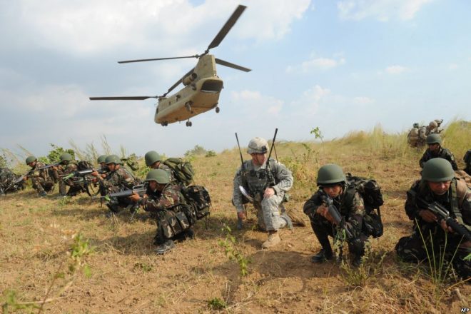 چین کے اعتراض کے باوجود امریکہ اور فلپائن کی مشترکہ فوجی مشقیں شروع ہو گئیں