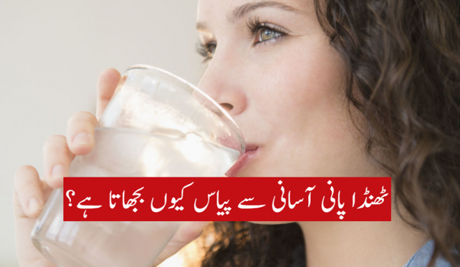 ٹھنڈا پانی آسانی سے پیاس کیوں بجھاتا ہے؟