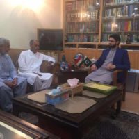 Chaudhry Mohammad Azam and Dr Hassan Mohi ud-Din Meeting