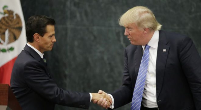 امی گریشن پالیسی کے اعلان سے قبل، ٹرمپ کا میکسیکو کا دورہ