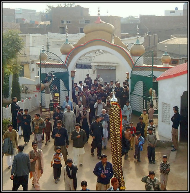 Muharram processions entering into darbar e Aaliya