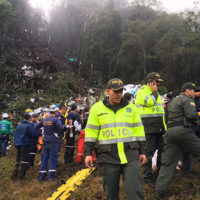 Brazilian Scccer Team's Plane Crashes