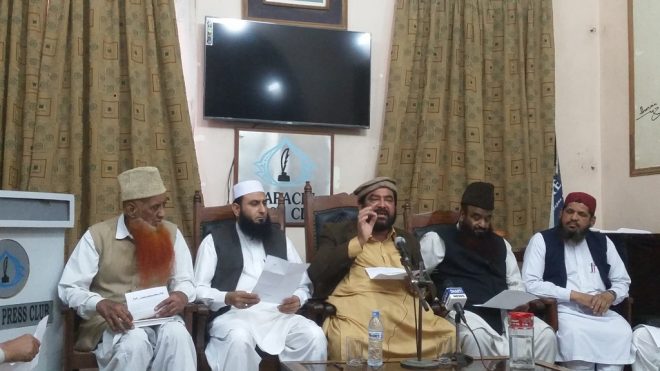 تحریک اھلحدیث پاکستان کی زیرنگرانی ادارہ تحفظ نو مسلمین کی جانب سے پریس کانفرنس منعقد