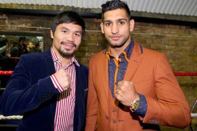 Manny Pacquiao with Aamir Khan 