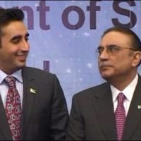 Asif Ali Zardari and Bilawal Bhutto