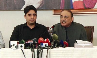 Bilawal Zardari and Asif Zardari
