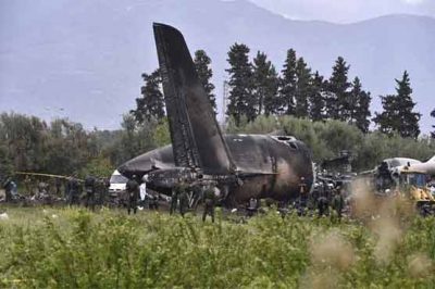 Military Plane Crashes in Algeria