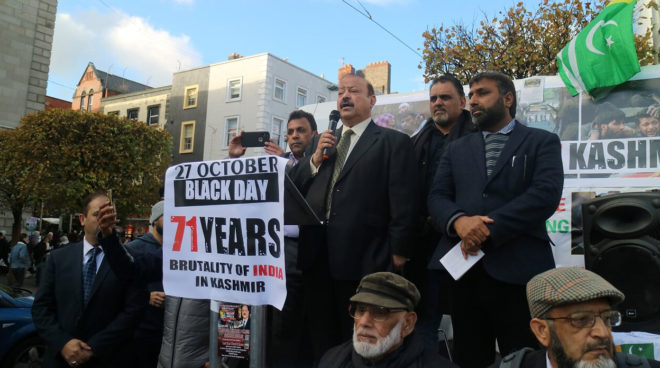 27 اکتوبر یوم سیاہ کے موقع پر پی ٹی آئی کشمیر آئرلینڈ کے زیر اہتمام ڈبلن میں ملین مارچ کا انعقاد کیا گیا