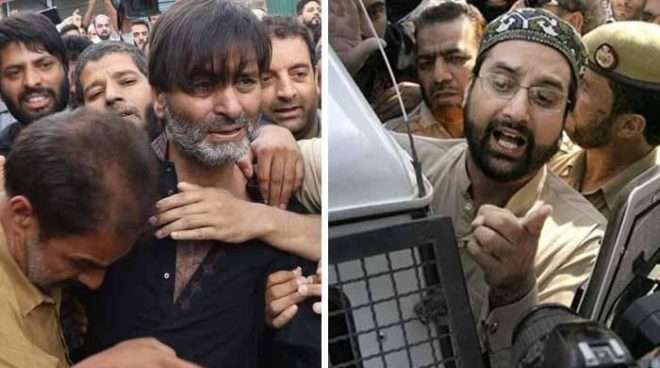 سری نگر: مقبوضہ کشمیر میں مکمل ہڑتال، میرواعظ اور یاسین ملک گرفتار