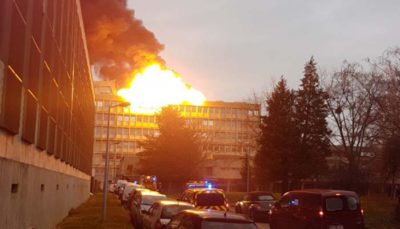 France University Building, Blast