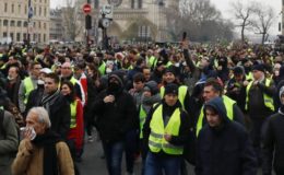 فرانس: ییلو جیکٹ مظاہرے، 25 ہزار مظاہرین سڑکوں پر نکل آئے