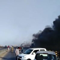 Oil Tanker Fire in Karachi