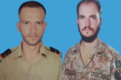 Soldiers Mohammad Shamim and Asad Khan
