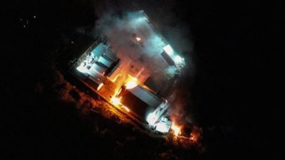  Greece Refugees - Shelter Fire