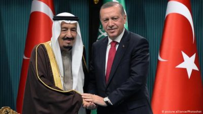 Salman bin Abdulaziz Al Saud and Tayyip Erdogan
