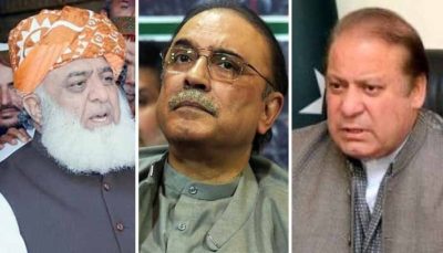 Fazlur Rehman, Nawaz Sharif and Asif Zardari