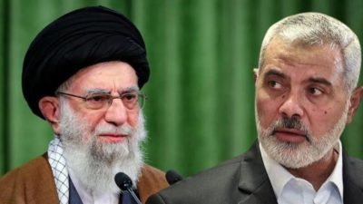 Khamenei and Ismail Haniyeh
