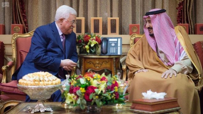 شاہ سلمان کا محمود عباس کو فون، فلسطینیوں کی حمایت کے عزم کا اعادہ
