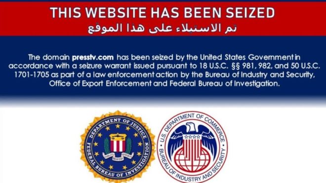 ایران کی سرکاری نیوزویب سائٹس ضبط، کنٹرول امریکا کے ہاتھ میں!