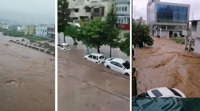 پنڈی اسلام آباد میں سیلابی صورتحال، نشیبی علاقے زیر آب، کئی گاڑیاں بہہ گئیں