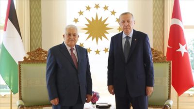 Mahmoud Abbas and President Erdogan