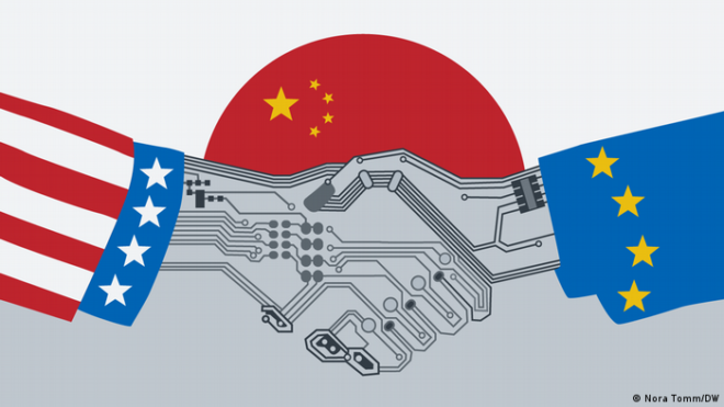 چین سے پریشان یورپی یونین اور امریکا کا نیا ٹیکنالوجیکل اتحاد