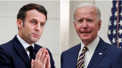 Joe Biden and Macron