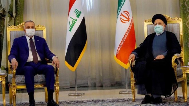 عراقی وزیراعظم الکاظمی ایرانی صدر رئیسی سے ملاقات کرنے والے پہلے غیر ملکی لیڈر