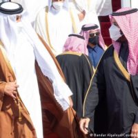 Mohammed bin Salman and Tamin al-Thani