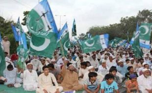 سندھ اسمبلی کے سامنے جماعت اسلامی کا دھرنہ