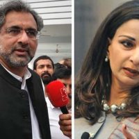 Shahid Khaqan Abbasi and Sherry Rehman