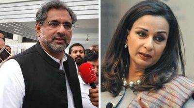 Shahid Khaqan Abbasi and Sherry Rehman