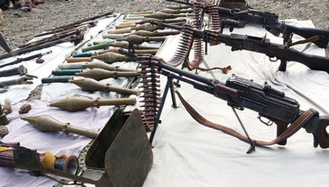 جنوبی وزیرستان میں فورسز کا آپریشن، بڑی تعداد میں اسلحہ و گولہ بارود برآمد