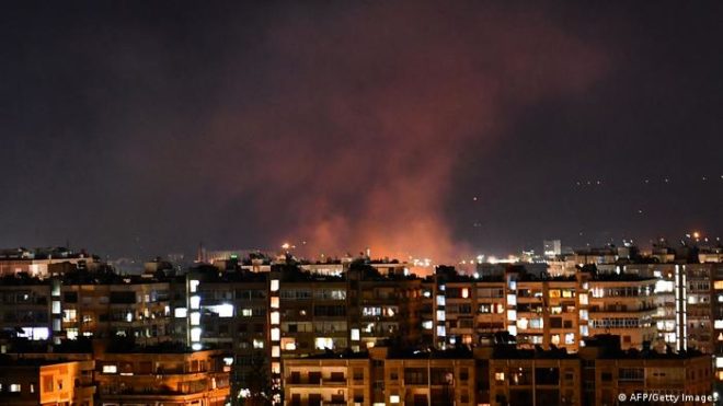 طیارہ شکن فائرنگ کے بعد اسرائیل نے شام کے متعدد اہداف کو نشانہ بنایا