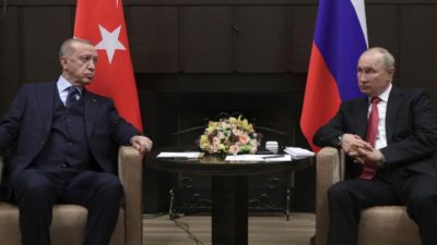 Tayyip Erdoan and President Putin