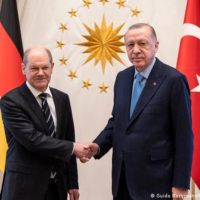 Olaf Scholz and Tayyip Erdogan