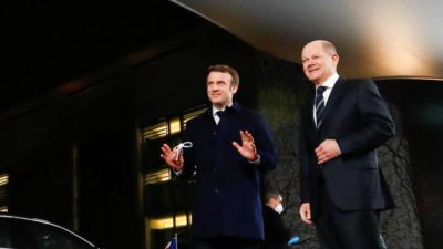 Olaf Schulz and Emmanuel Macron