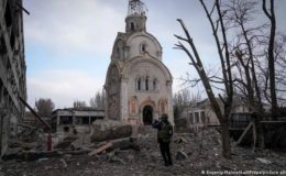 یوکرین میں مسجد سمیت کئی ہسپتالوں پر روسی بمباری