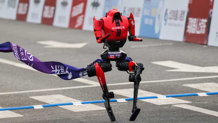 Chinese Humanoid Robot Outruns Usain Bolt's 100m Record