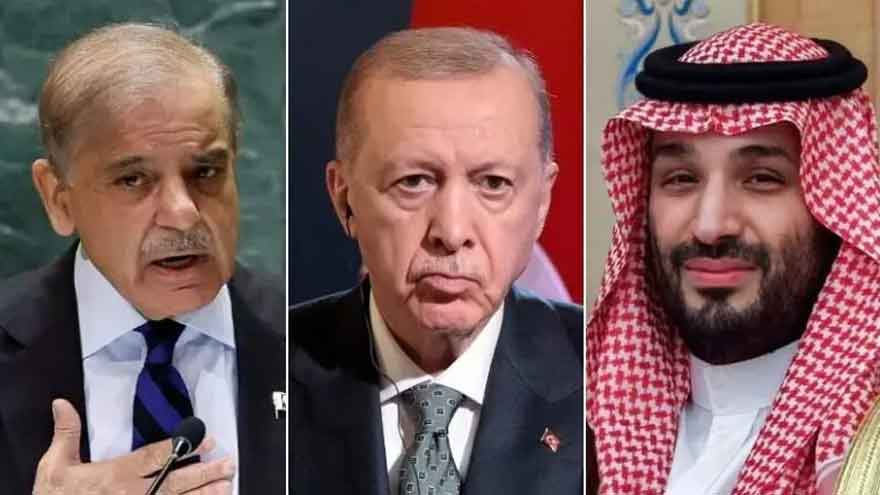 Erdogan, Shehbaz in Saudi Arabia for Key Talks