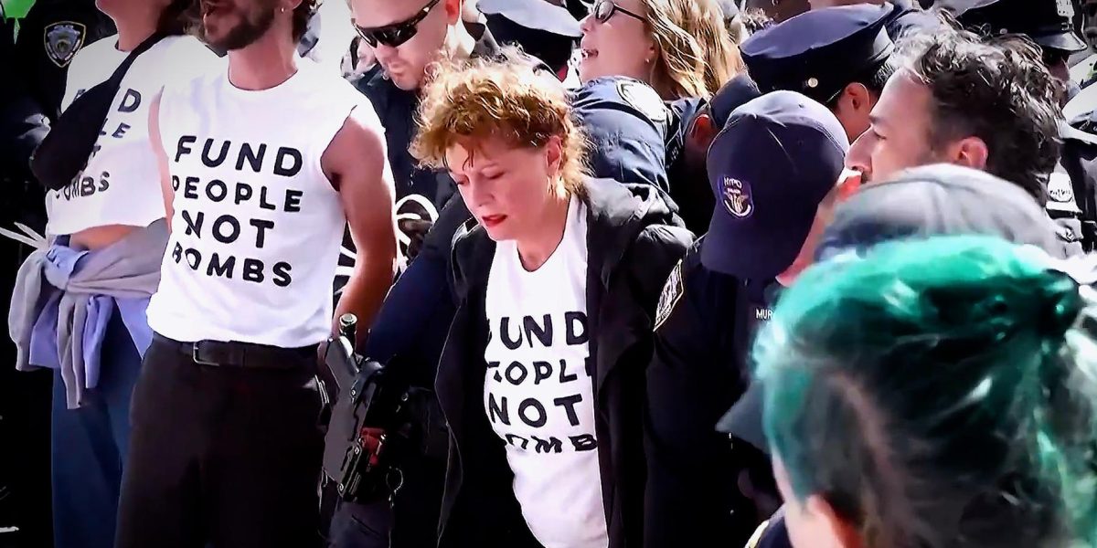 Susan Sarandon Among 100+ Arrested at Anti-Netanyahu Protest Outside UN