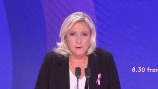 Le Pen Says France Is "Collapsing" as Government Scrambles to Contain Crisis