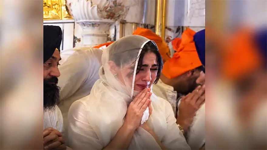Sara Ali Khan's Teary-Eyed Moment at the Golden Temple Draws Attention Online